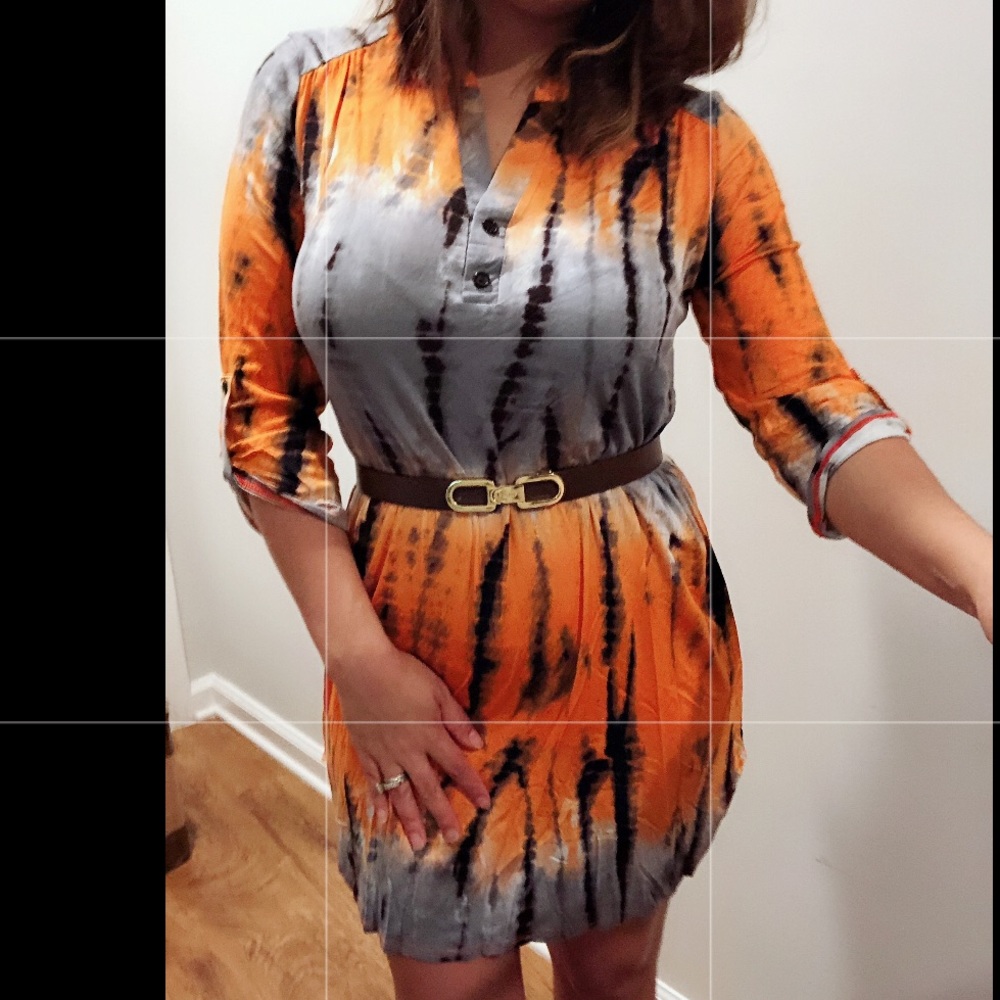 3/4 SLEEVE TUNIC DRESS SHIRT - Picture 6 of 6